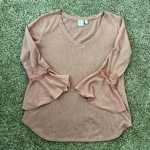 Rose pink light weight sweater